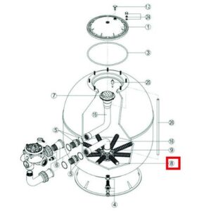 Сепаратор для фильтра Hayward PRO S360SLE (RRFI0008.03R500201150000)
