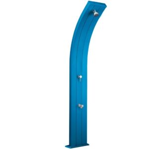 Душ солнечный AquaViva Dada 30л Light Blue, Алюминиевый с мойкой для ног
