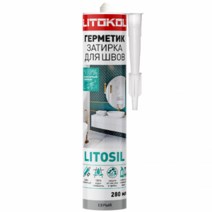 Силиконовый герметик LITOSIL (280 мл) серый