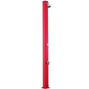Душ солнечный AquaViva Jolly S 22л Red, Алюминиевый с мойкой для ног