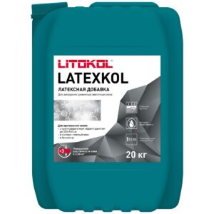 Добавка к клею латексная LATEXKOL-м белая (канистра) 20 кг
