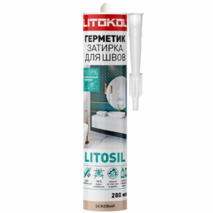 Силиконовый герметик LITOSIL (280 мл) бежевый
