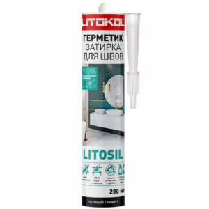 Силиконовый герметик LITOSIL (280 мл) черный графит
